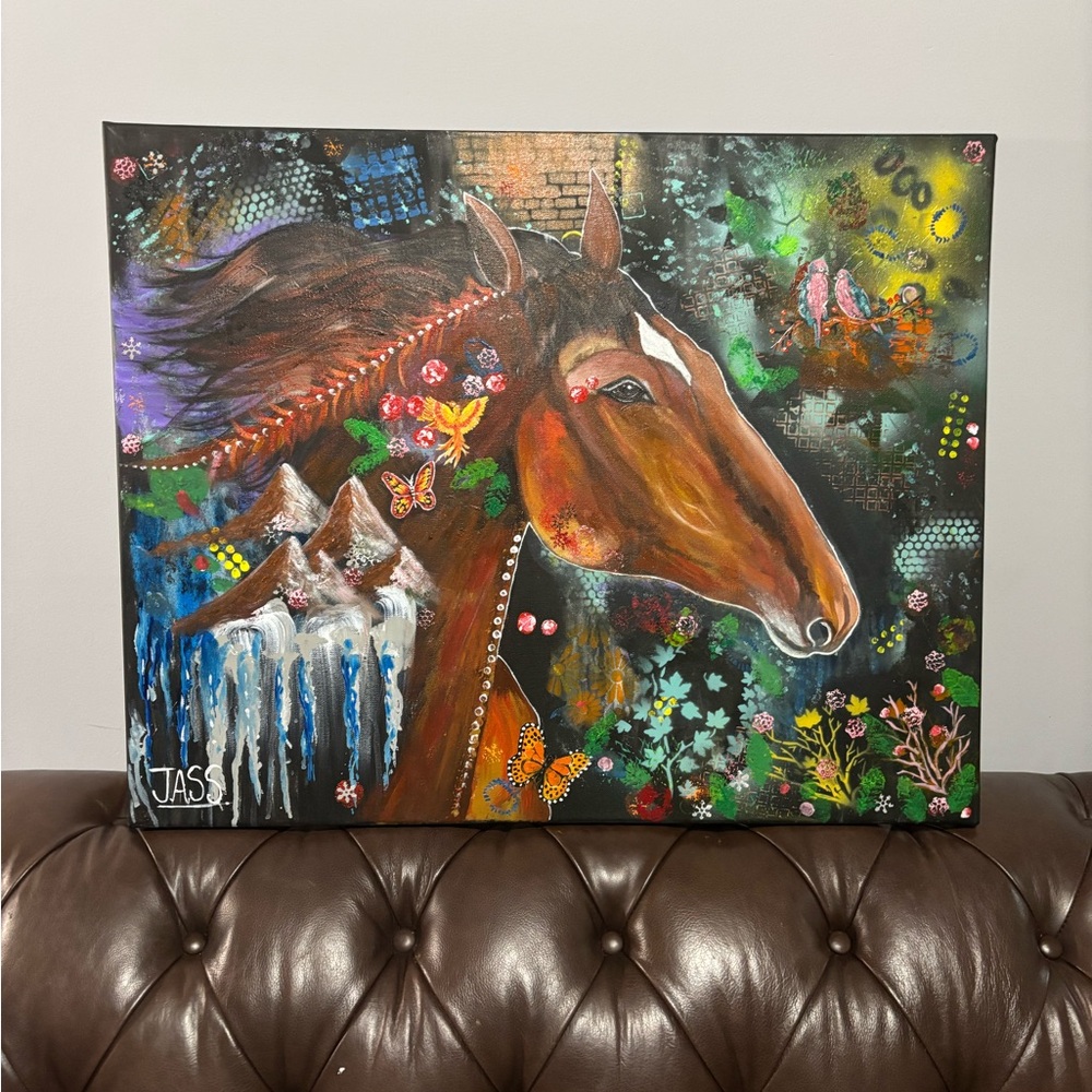 Colorful Horse Art Canvas